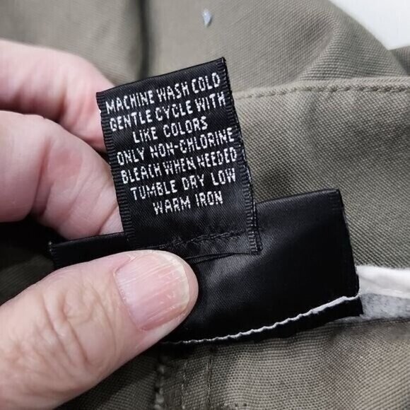 Style & Co. Pants Olive Green High Rise Straight Leg Chino Women's 24 - Picture 8 of 8